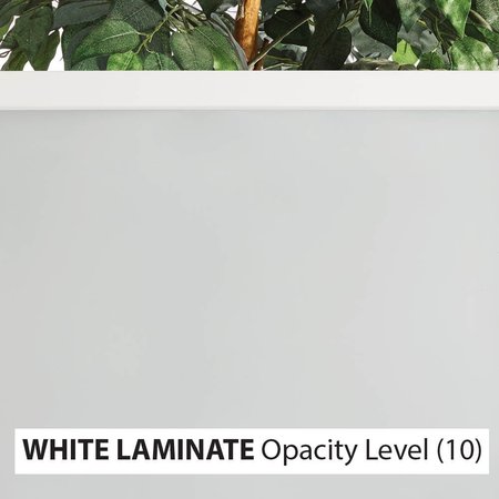 Trimlite 30"x80"x13/8" Primed 3Panel White Lami Glass Interior Shaker 49/16" LH Prehung Door Matte Hinges 2668pri8433GLLH10B4916